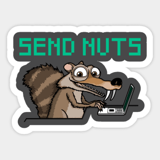 Send Nuts! Sticker